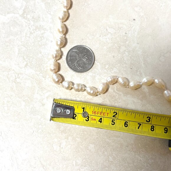 Pale Pink Freshwater Pearl Necklace, Hand Knotted Pearl Necklace - Picture 8 of 9